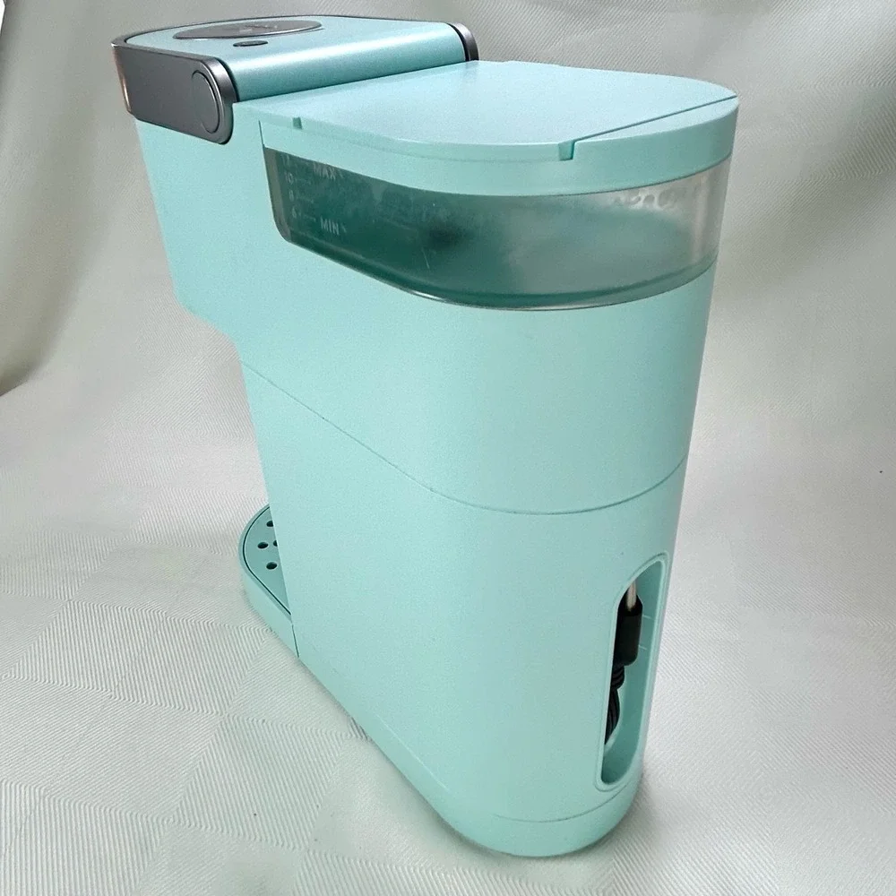 Keurig HOT BREWER K-MINI K-cup Single Serve Coffee Maker - Cool Aqua - Works